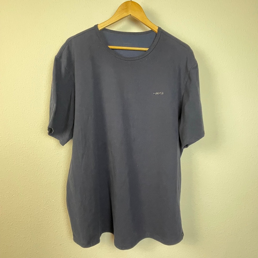 Ghost Golf Mens Short‎ Sleeve T Shirt Navy Blue Graphic Tee Casual